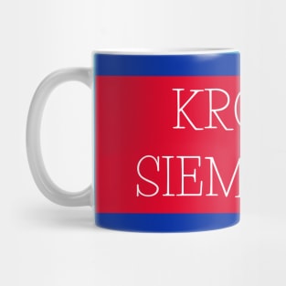 Krong Siem Reap City in Cambodian Flag Colors Mug